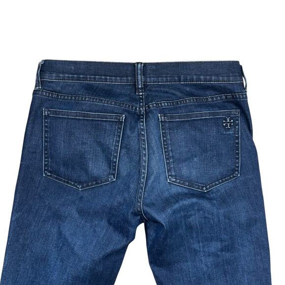 Tory Burch Slim Straight Skinny Blue Wash Jeans Women’s 27 Classic Casual Denim - Picture 5 of 13